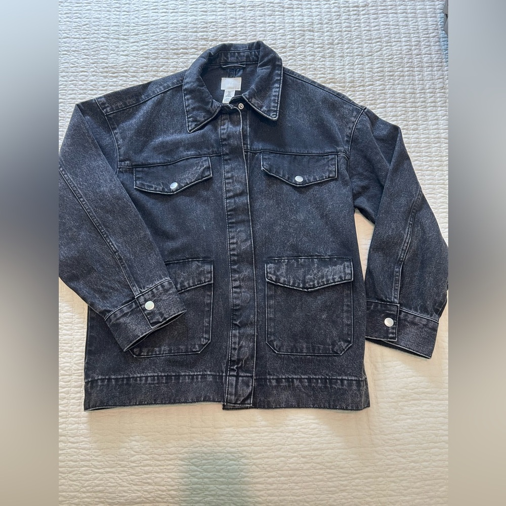 H&M Black Jean Denim Jacket